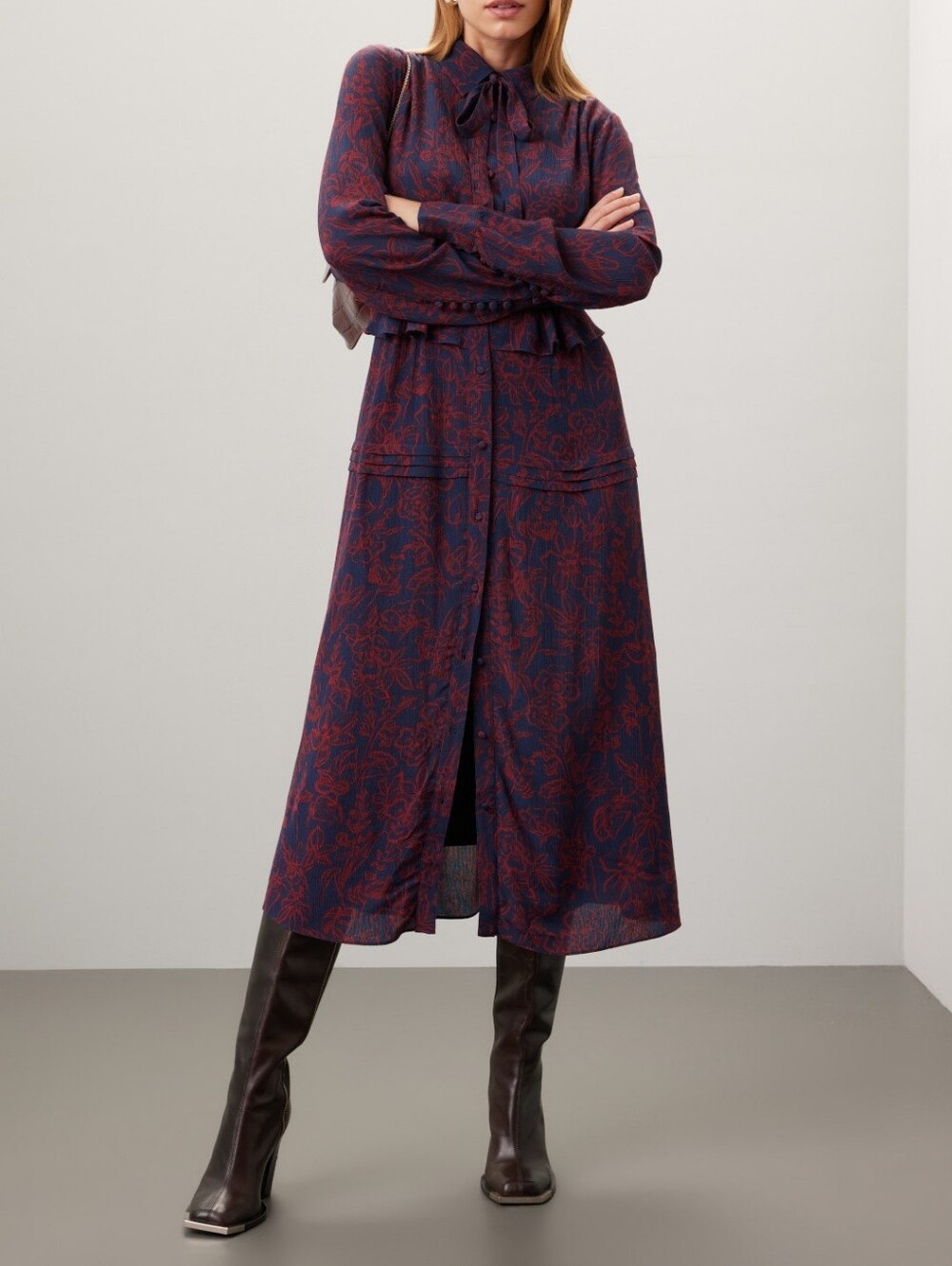 JASON WU | $410 Floral Shirt Dress - Picture 3 of 8